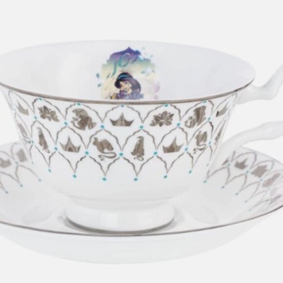 Disney Princess Jasmine Tea Cup & Saucer, 100 Anniversary Edition, NWT - Picture 1 of 9